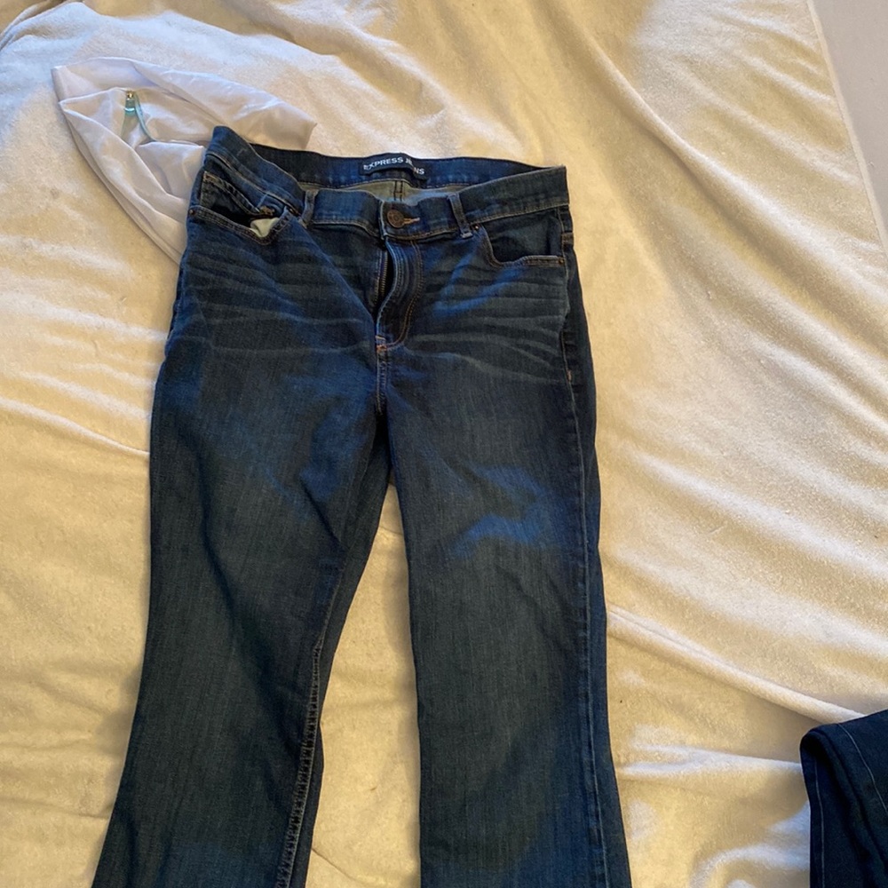Express cropped flare Jean